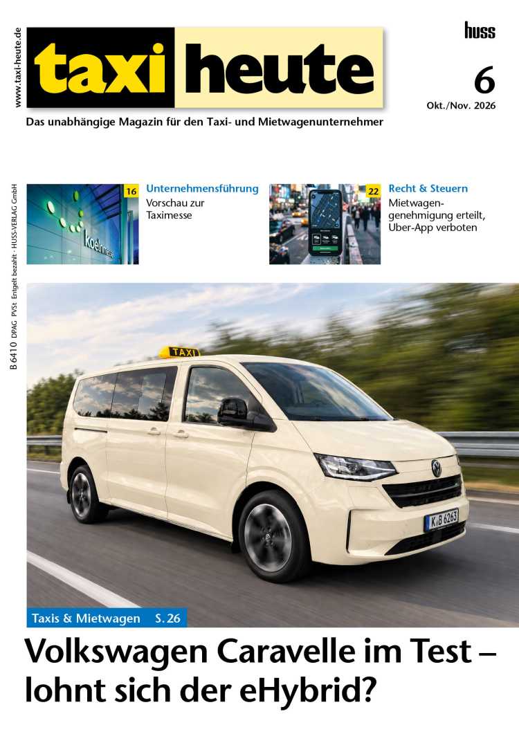 taxi heute Okt./Nov. 2026