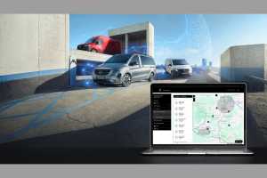 Die webbasierte Plattform Fleet Pilot soll Fuhrparkverantwortlichen helfen, Fahrzeuge, Routen und Wartungsbedarfe zentral zu überwachen und datenbasiert zu steuern. | Foto: Mercedes-Benz AG