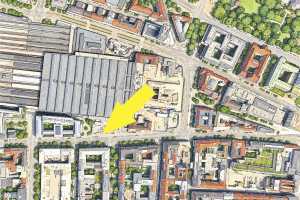 Am Münchner Hauptbahnhof ist die Situation für die Taxi-Fahrer momentan schon prekär - nun soll auch noch der Taxi stand südlich des Bahnhofs wegfallen.| Foto: taxi heute Redaktion/KI