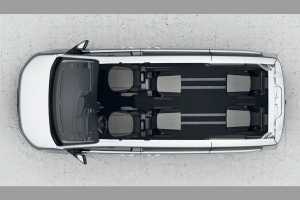Der Caravelle Shuttle Comfort: Die neuen Shuttle-Varianten bieten je nach Ausführung robuste oder hochwertige Sitzkonzepte und sind für unterschiedliche Fahrdienstanforderungen ausgelegt. | Foto: Volkswagen Nutzfahrzeuge