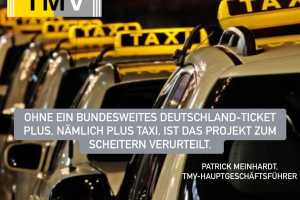 Der Taxi- und Mietwagenverband Deutschland (TMV) fordert, das Deutschlandticket um Taxifahrten zu erweitern, um die Mobilität im ländlichen Raum flächendeckend zu sichern. | Foto: TMV