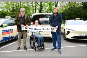 Mit einer Kampagne im Straßenbild positioniert sich der größte Hamburger Taxivermittler zur Bewerbung um Olympische und Paralympische Spiele. | Foto: Witters