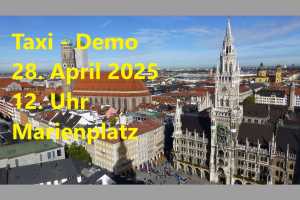 Heute wird das Münchner Taxi-Gewerbe ein starkes Zeichen setzen. Am Marienplatz ist eine Demo angekündigt. | Foto: Flyupmike-pixabay