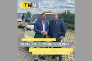 Der TMV setzt bei den Koalitionsverhandlungen auf die Union - die solle den politisch motivierten Mindestlohn von 15 Euro verhindern.| Foto: TMV