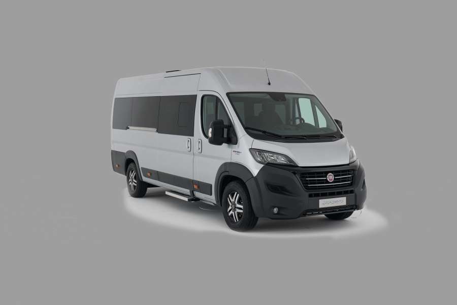 Der Fiat Ducato Minibus ist auch in einer „nackten“ Variante für den weiteren Ausbau bestellbar. | Bild: Fiat Professional