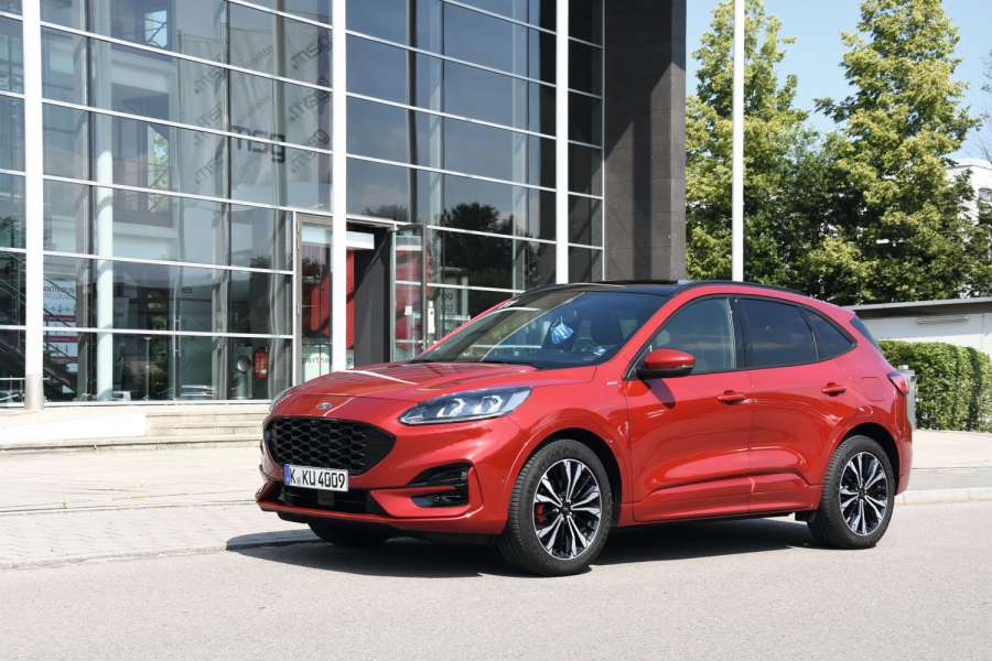 Äußerlich unterscheidet sich Kuga Vollhybrid nicht vom Mildhybrid, der hier zu sehen ist. Bild: Dietmar Fund