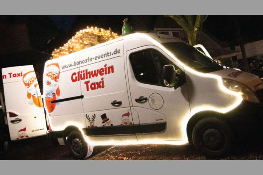 Das „Glühwein-Taxi“ aus Nordhorn könnte von den Behörden ausgebremst werden. Bild: Bon Café Events GmbH
