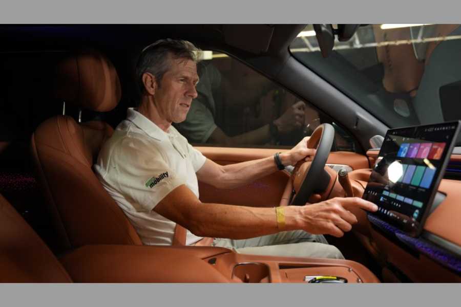 https://taxi-heute.deSchwelgt in Luxus und Leder: Der Xpeng will zeigen, was die Marke drauf hat. | Foto: Xpeng