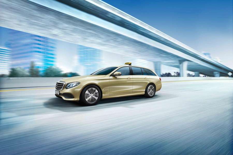 Das T-Modell kann nun auch als E 200d-Sondermodell „Das Taxi“ bestellt werden. (Foto: Daimler AG)