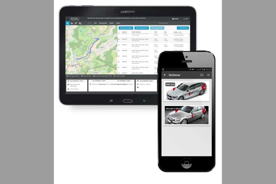 Mit einer App auf mobilen Endgeräten möchte Huf den Zugang zu Flottenfahrzeugen regeln. (Foto: Huf)