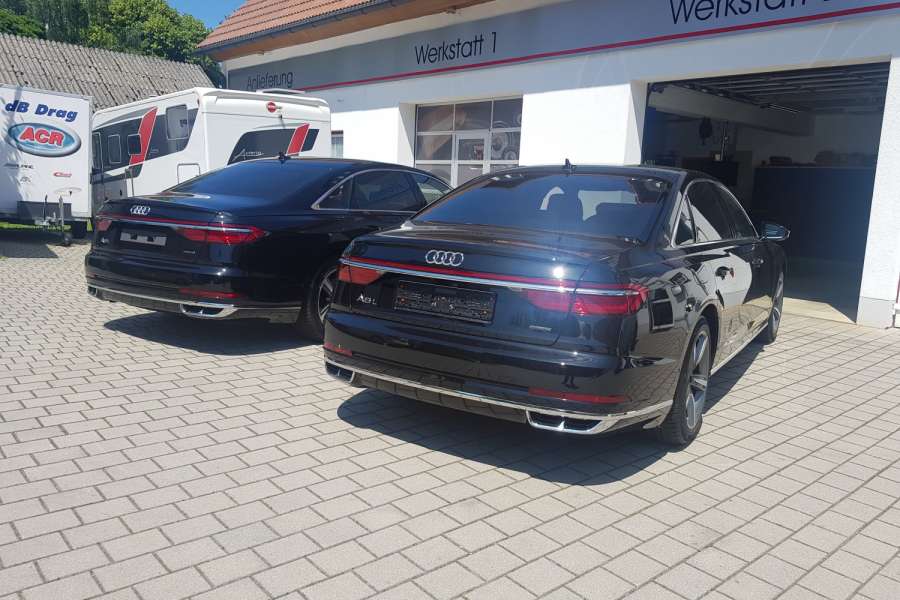 Die beiden Langversionen des neuen Audi A8 haben ACR als zugelassene Mietwagen verlassen. (Foto: ACR)