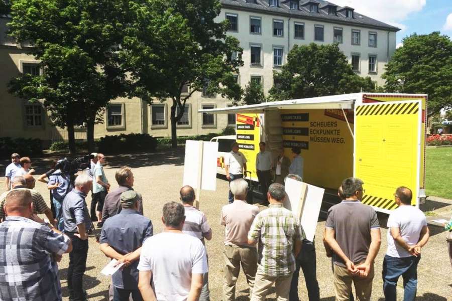 Offenbar war auch in Mainz eher ein „Häuflein der Aufrechten“ zugange. (Foto: VDV Rheinland)