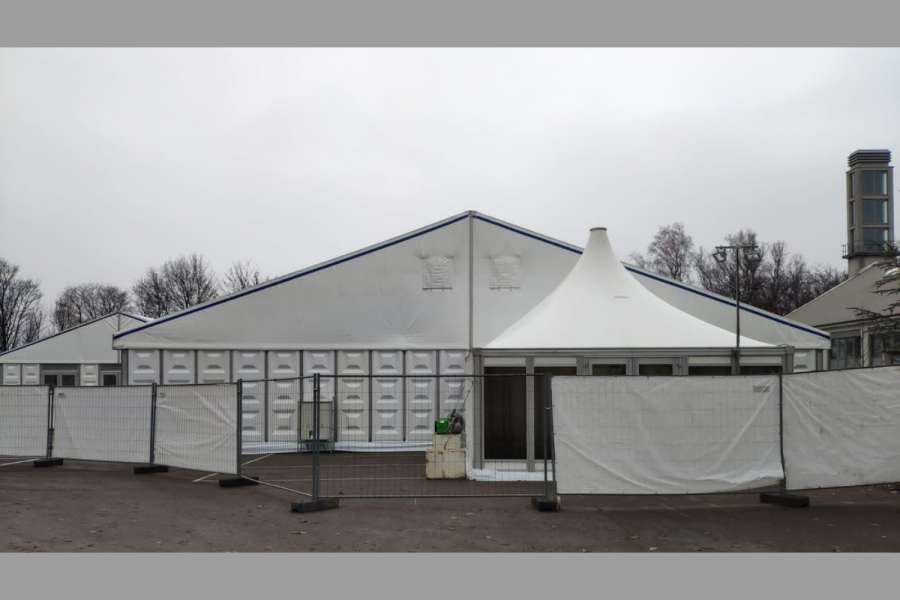 Zum 8. Februar 2021 sollte das Impfzentrum in Betrieb gehen, an dem ein Taxi-Halteplatz eingerichtet worden ist. (Foto: Stadt Wuppertal) 