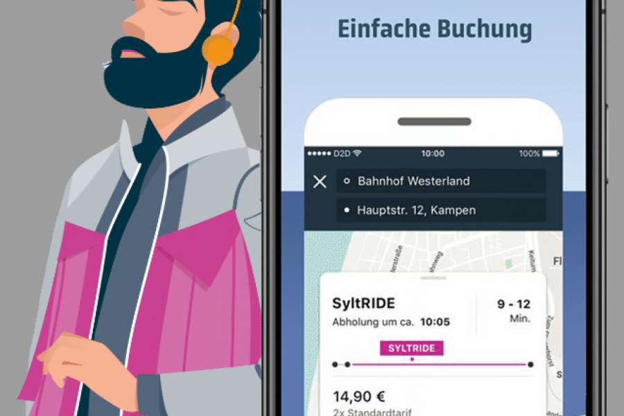 Wie diese Grafik zeigt, sollen die neue App und das Ridepooling wohl coole junge Nutzer ansprechen. (Abb.: SVG)