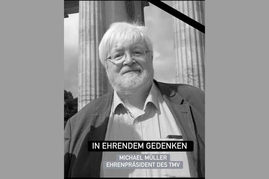 Zu Beginn des Think Tank des TMV soll das Leben und Wirken Müllers gewürdigt werden. Der Verband bittet alle, die dem Gewerbe verbunden sind, zu diesem Zeitpunkt für eine Minute innezuhalten .| Foto: TMV