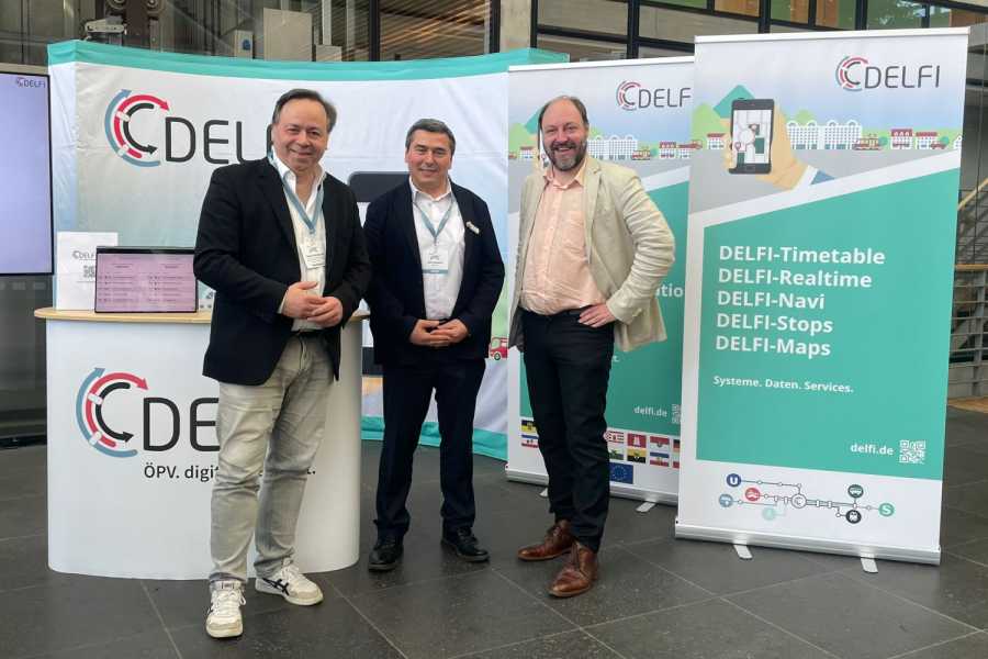 Auf der DELFI-Konferenz in der Niedersächsischen Landesvertretung in Berlin: der Leiter des VSPVHauptstadtbüros Patrick Meinhardt, der Vorstandsvorsitzende von DELFI Sefa Tasdemir und der  Geschäftsführer des VSPV Sascha Waltemate. | Foto: VSPV