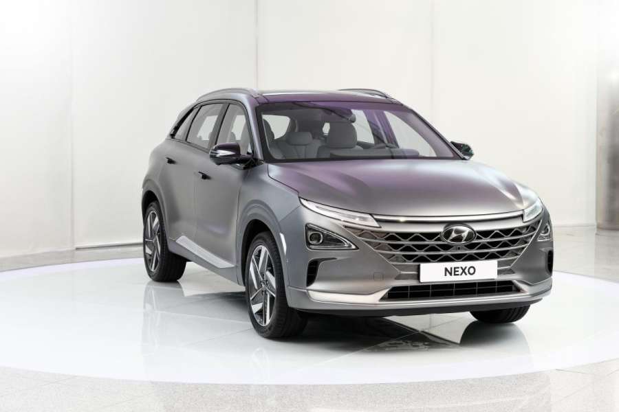 Erster Auftritt in Deutschland: In Offenbach präsentierte Hyundai den Nexo. (Foto: Hyundai/Christian Bittmann)