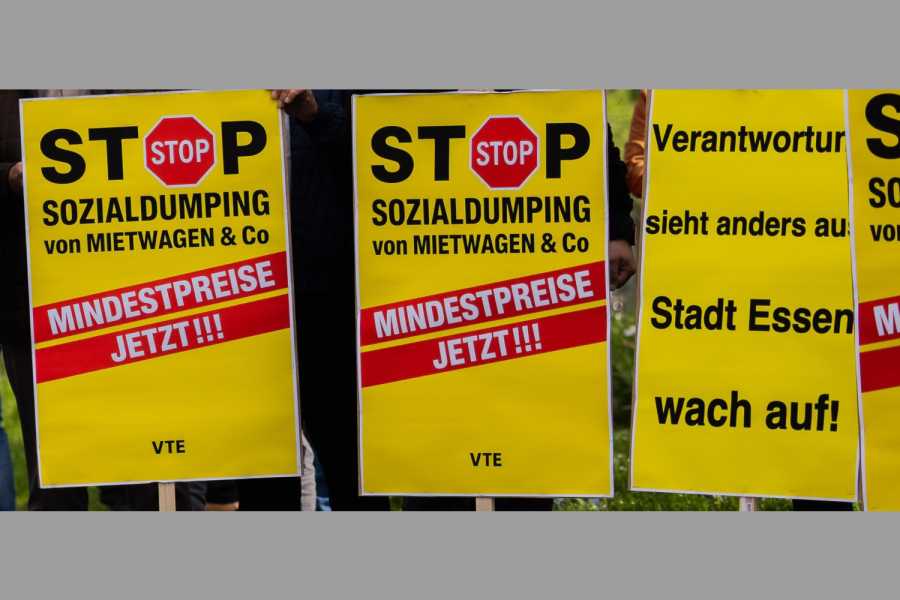 Bundesverband Taxi begrüßt Einführung von Mietwagen-Mindestpreisen in Essen.| Foto: BVTM