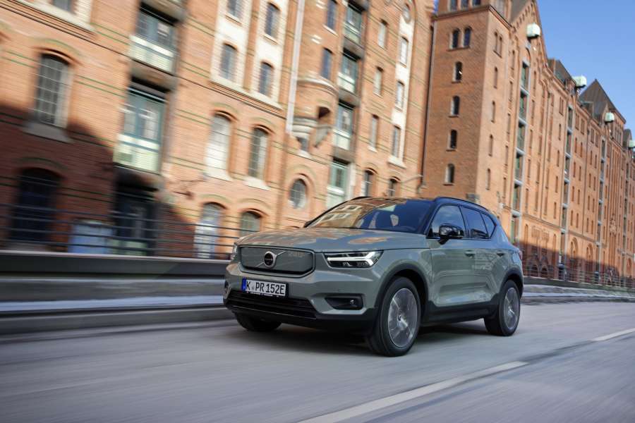 Der XC 40 Recharge P8 AWD ist das rein elektrische Topmodell der XC-40-Reihe. | Foto: Volvo Cars