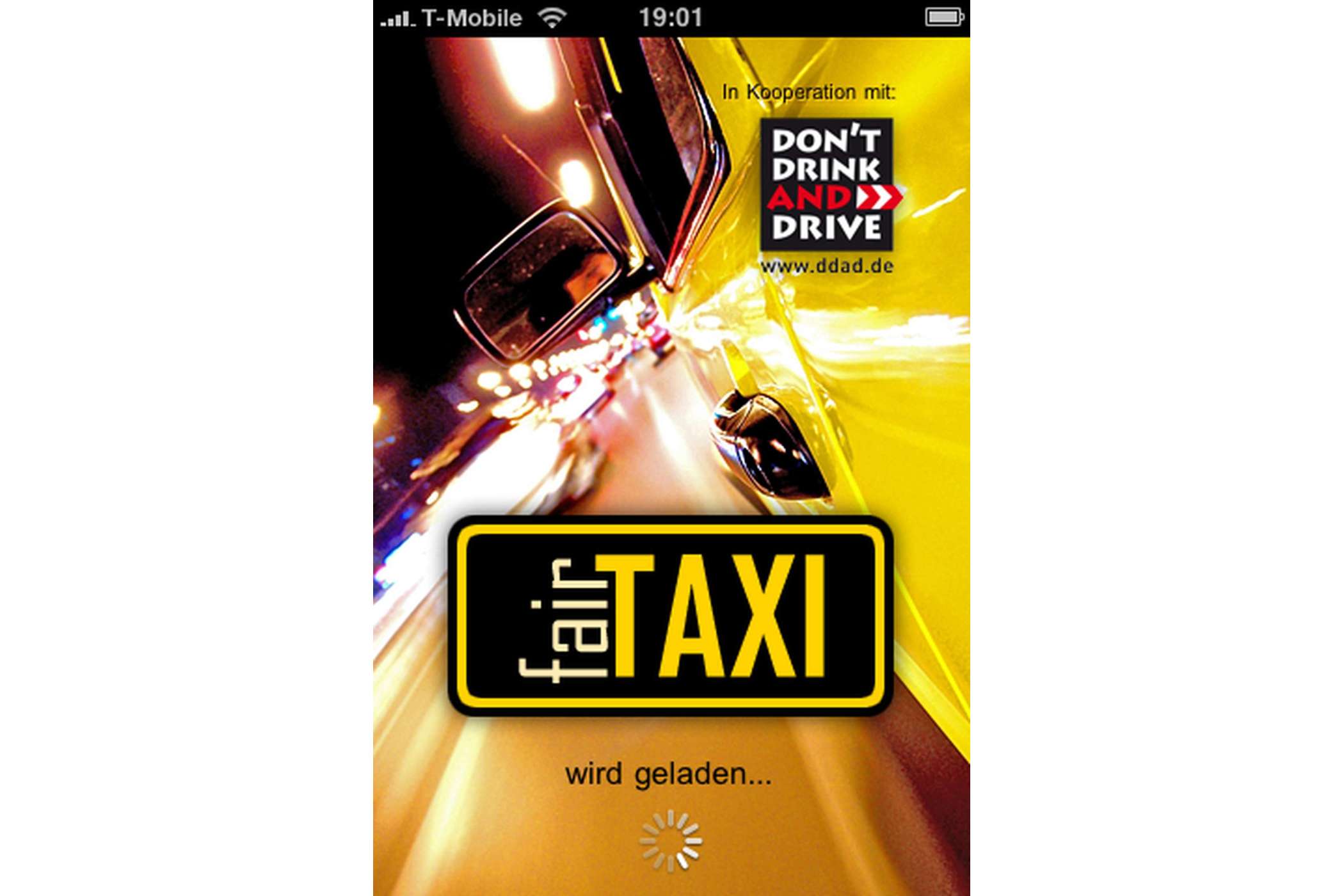 Wer Alkohol trinkt, sollte nicht mehr Autofahren, sondern ein Taxi rufen. Aus diesem Grund unterstützt die Verkehrssicherheitskampagne „Don´t drink and drive“ die iPhone-Applikation „Fair Taxi“. | jh