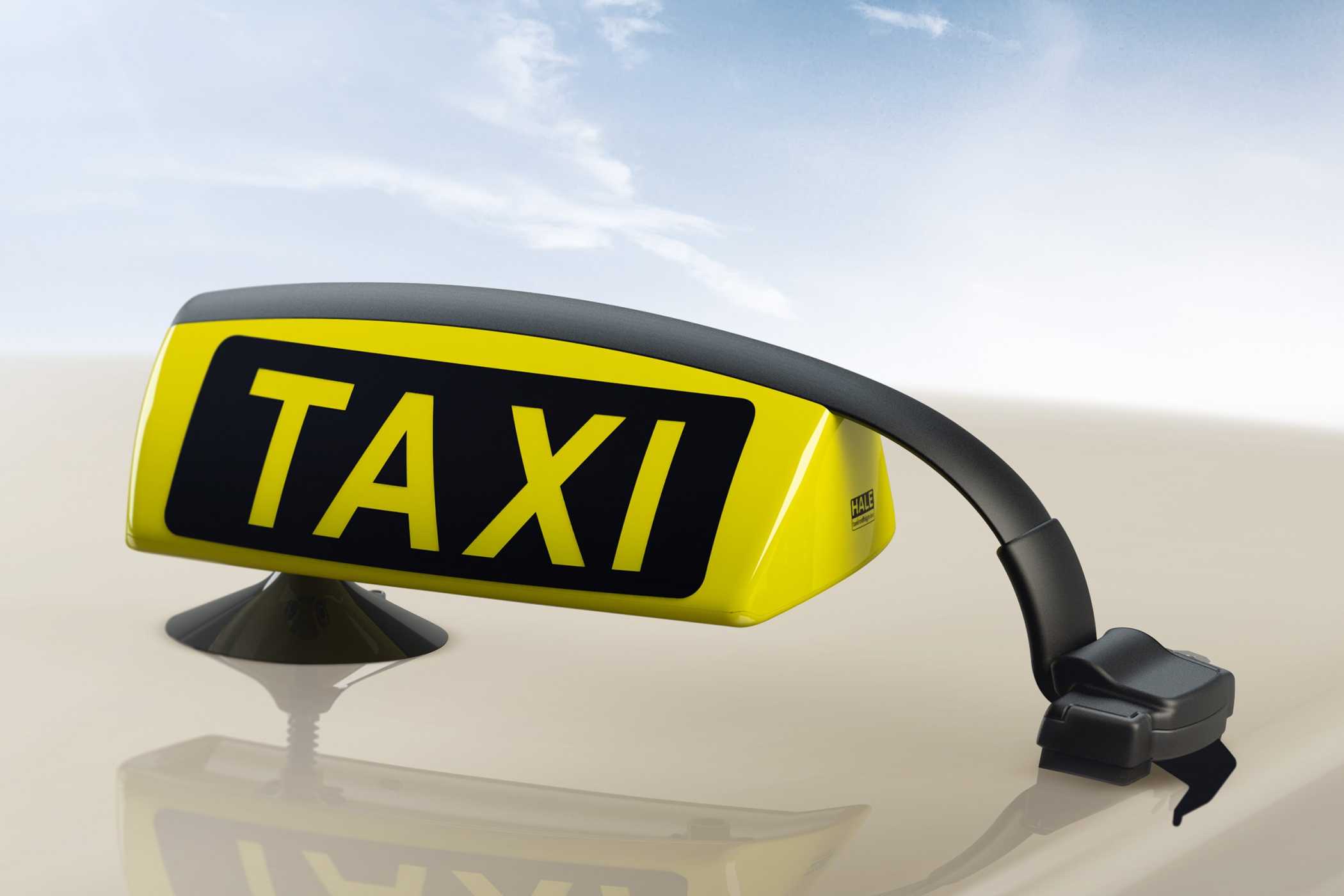 Platz 5: Hale präsentiert das erste Dachzeichen mit kontaktloser Stromversorgung  » https://www.taxi-heute.de/node/26270 | Aerodynamisch, außergewöhnlich hell - und ohne Kabel! Das Hale TRS-W21 wird kontaktlos geladen.| Foto: Hale