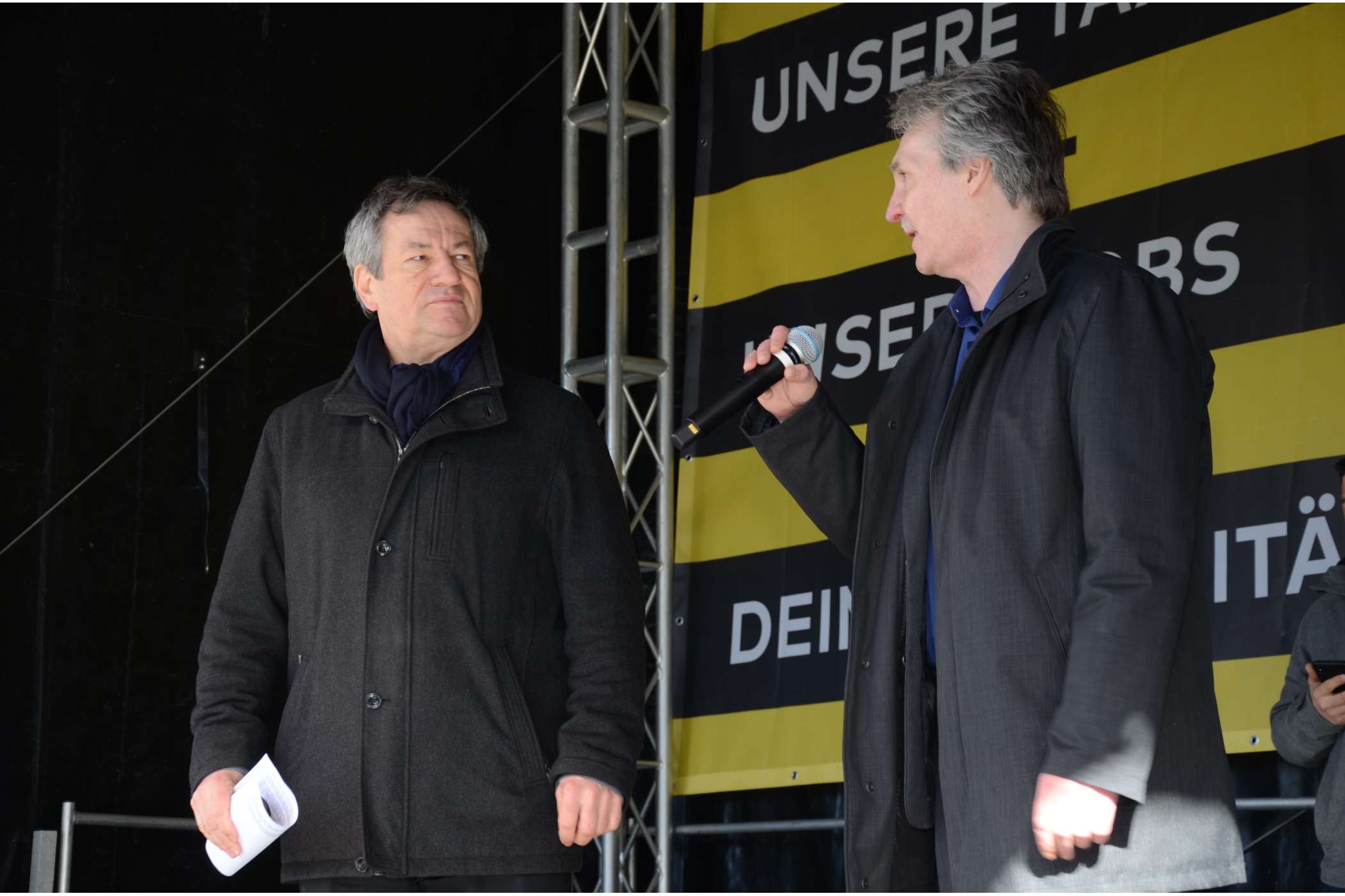 Hermann Waldner (l.) und Frank Kuhle lasen den Politikern in Berlin und in München die Leviten. (Foto: Dietmar Fund)