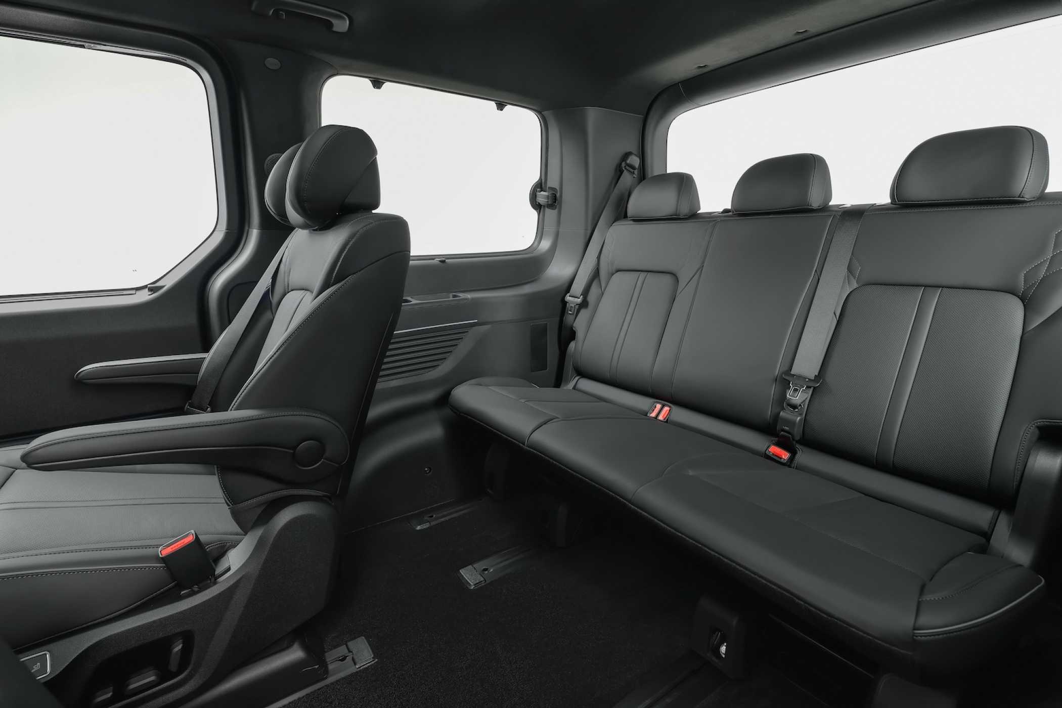 Die dritte Sitzreihe ist gut nutzbar - aber nicht so luxuriös wie Sitzreihe zwei.| Foto: Hyundai