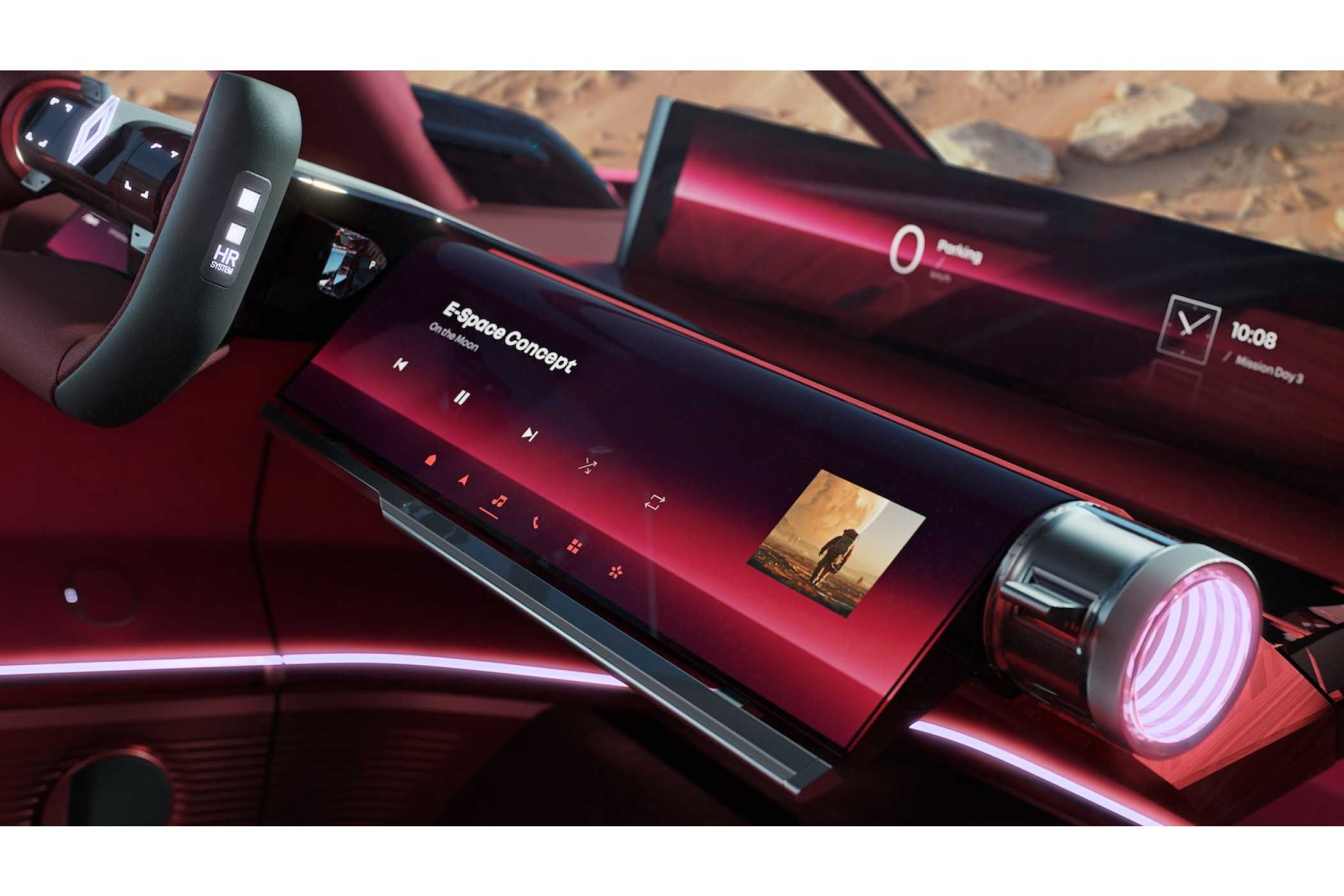 Statt einem runden Lenkrad gibt es einen Steer-by-Wirte-Steuerknüppel. | Foto: Renault