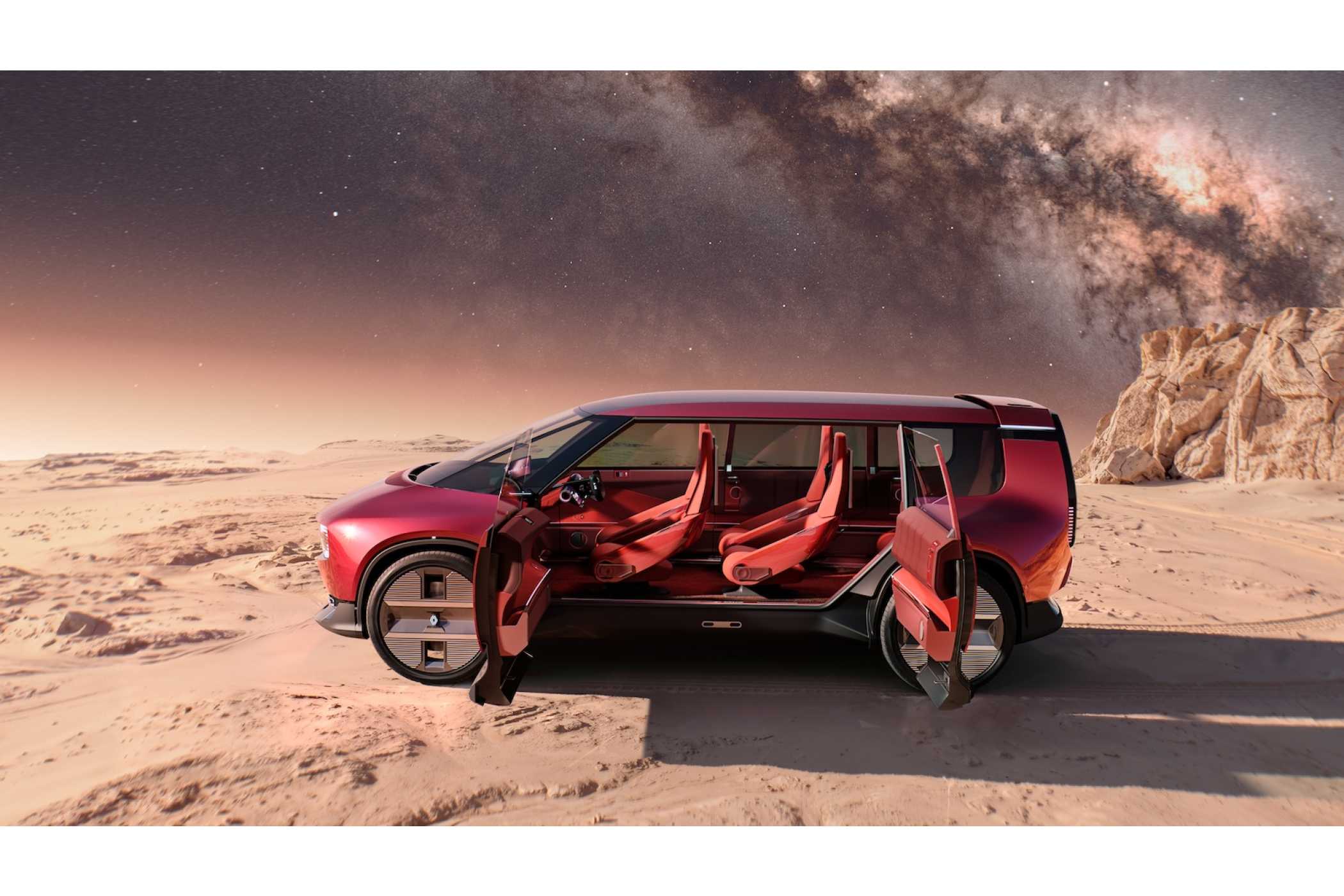 Innen gibt es drei Sitzreihen. | Foto: Renault