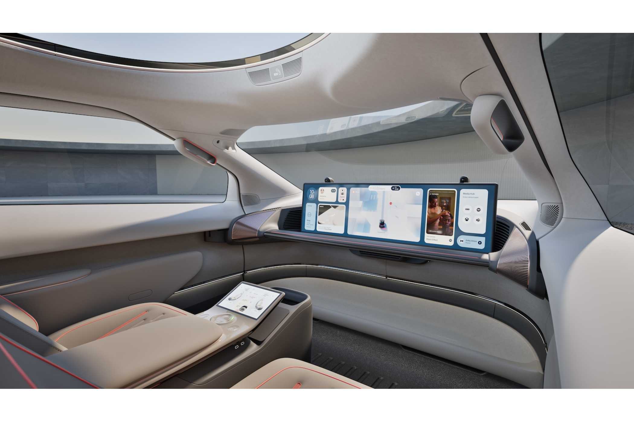 Reduzierter Innenraum ohne Lenkrad. | Foto: Rimac