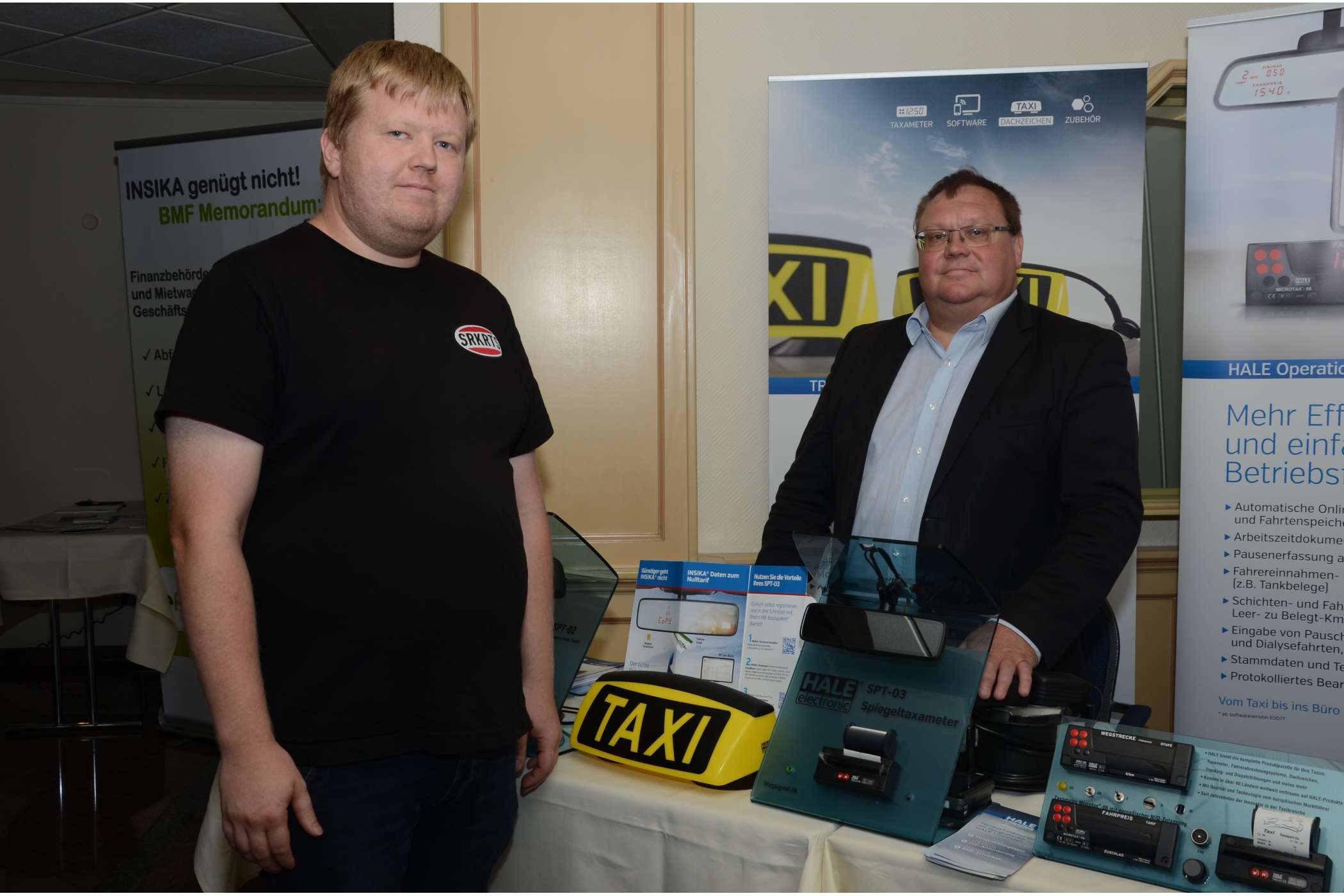 Umrüster Stefan Fixsen (l.) besuchte Steffen Conrad von HALE, mit dem er zusammenarbeitet.