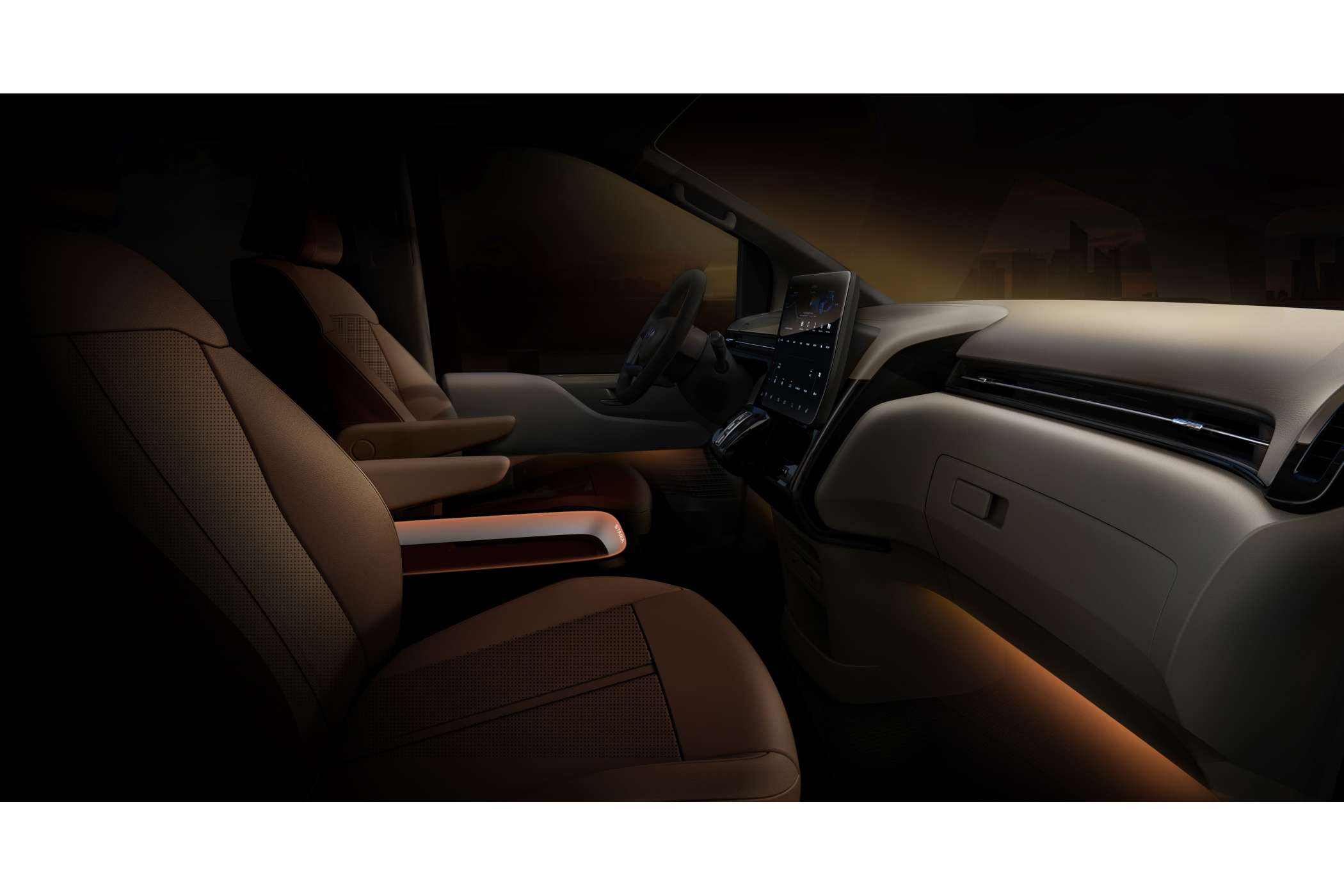 Das Cockpit setzt auf ruhige Linien, klare Stilistik und einen zentralen Touch-Screen. | Foto: Hyundai