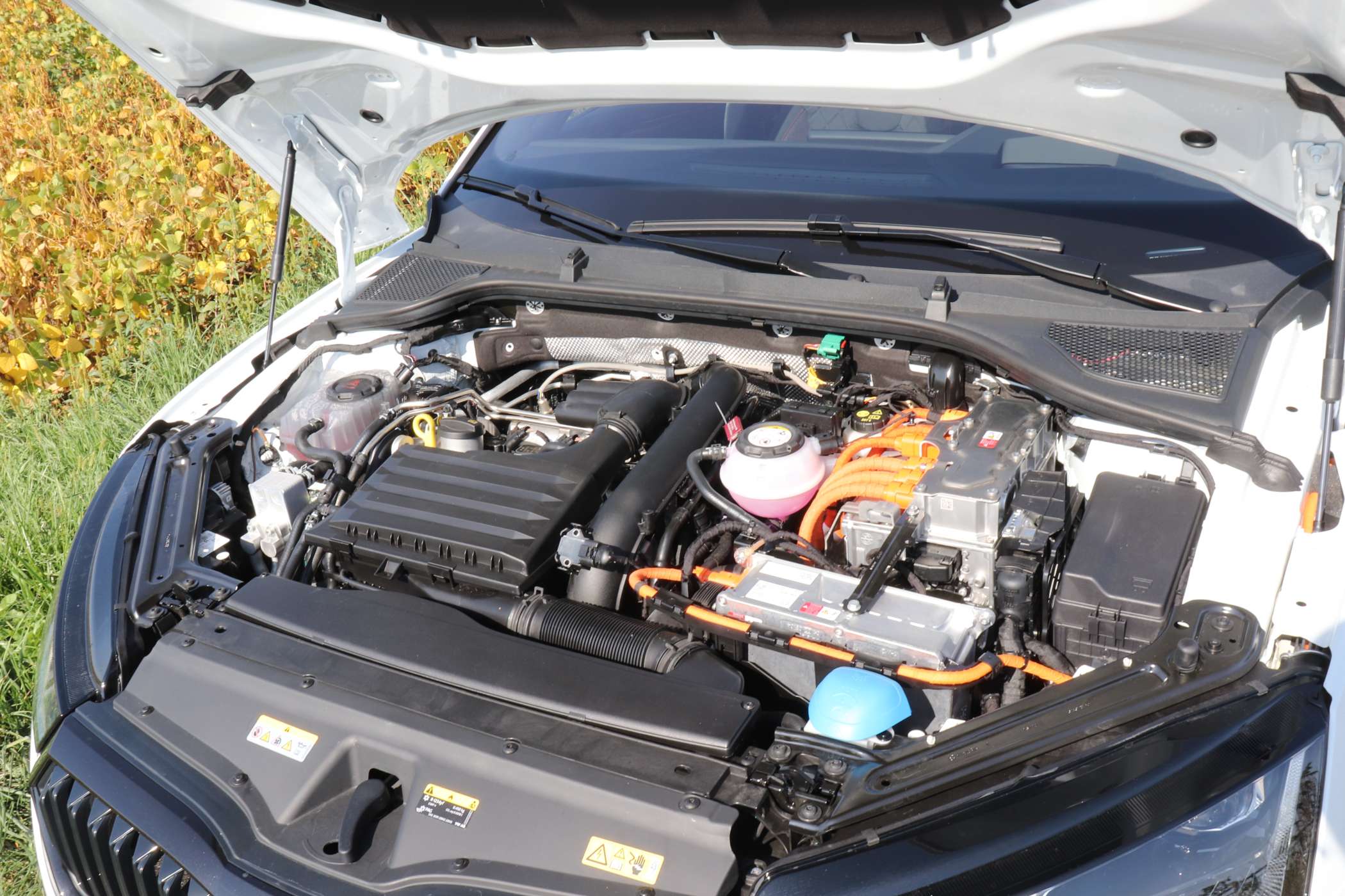 Zum150-PS-TSI-Benziner packt Skoda eine 115-PS-E-Maschine. | Foto: G. Soller