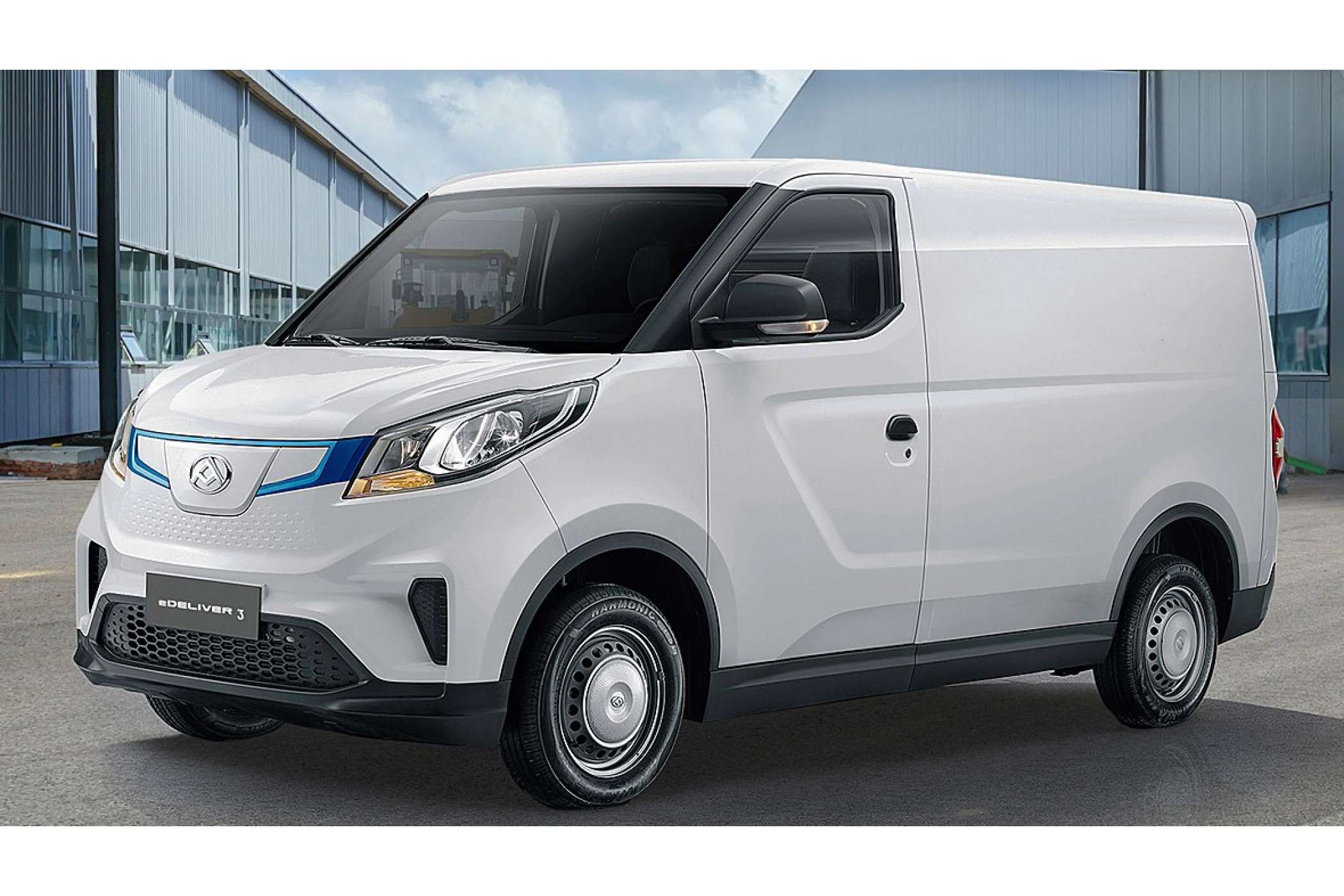 Der eDeliver3 tritt ebenfalls elektrisch gegen eVito und Co. an. | Foto: Maxus