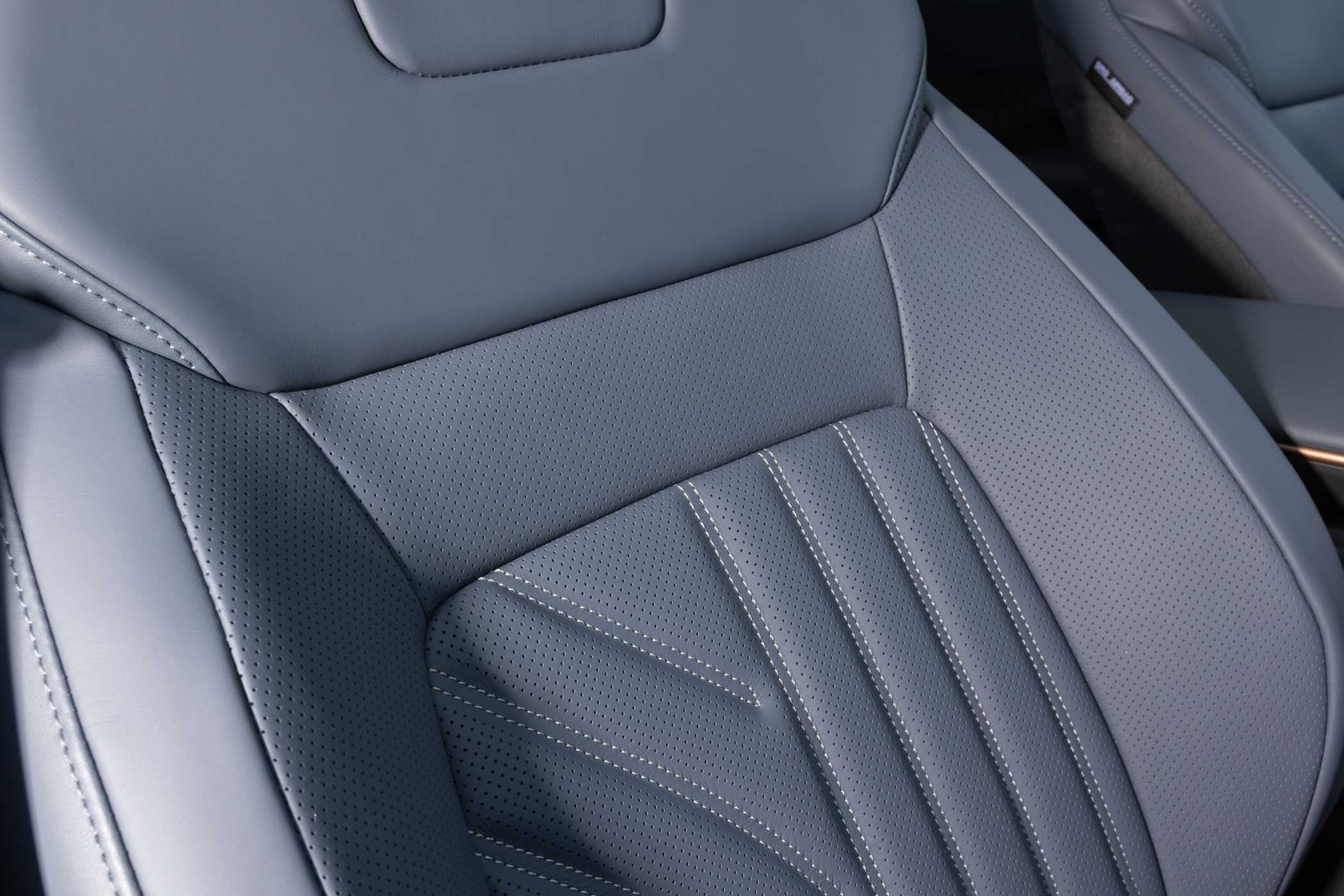 Ein feines Detail ist auch die Steppung des blauen Leders. | Foto: Nissan