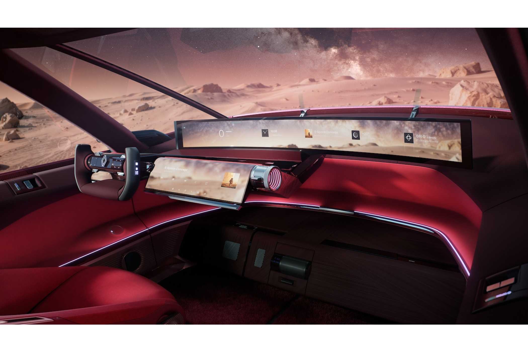 Futuristisch: Die riesigen Screens. | Foto: Renault