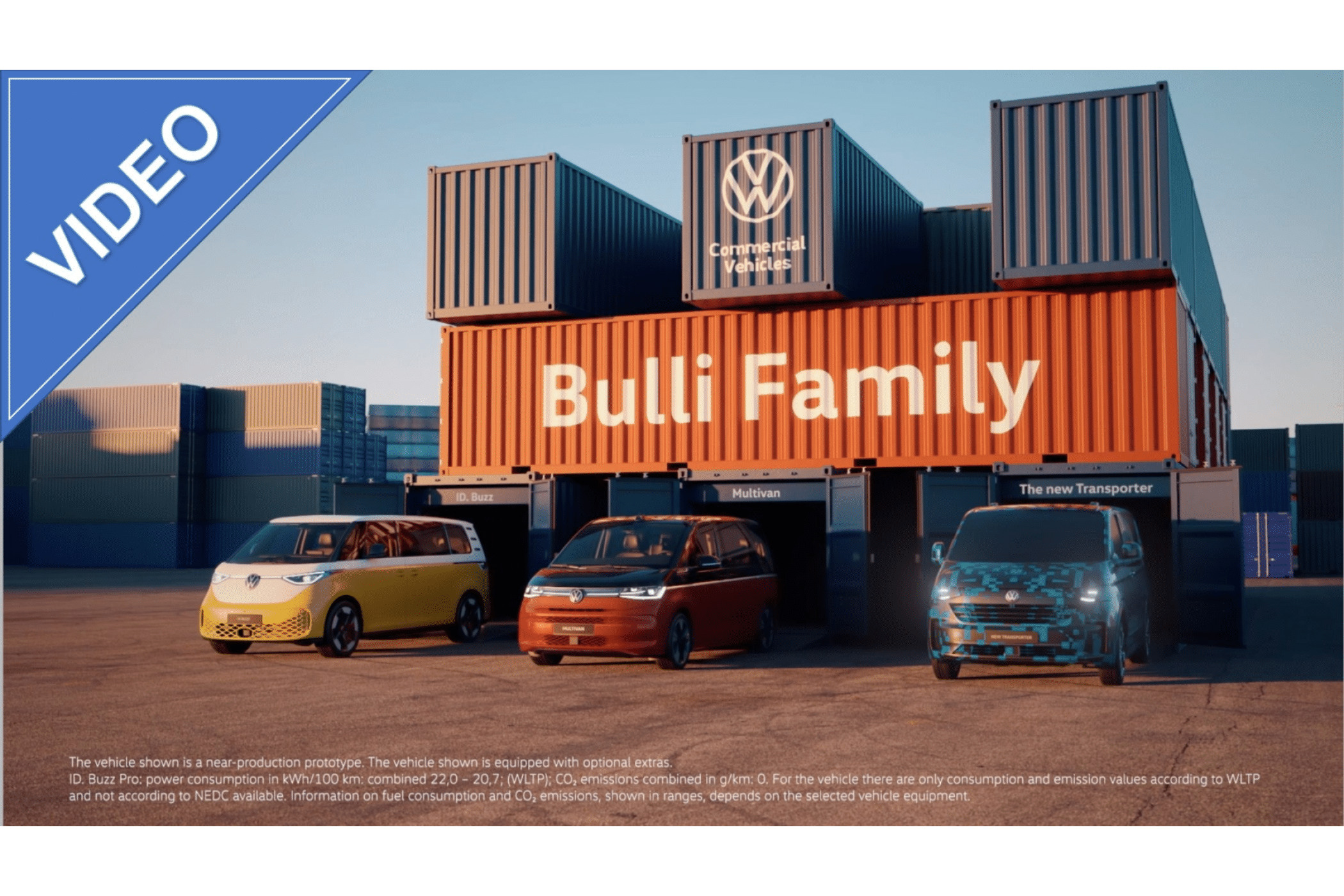 Als Teaser veröffentlichte man ein Video mit ersten Ansichten. Auch mit Camouflage verrät der Transporter seine "Ford-Abstammung" und wirkt hochhackiger als die Geschwister. | Foto: VWN
