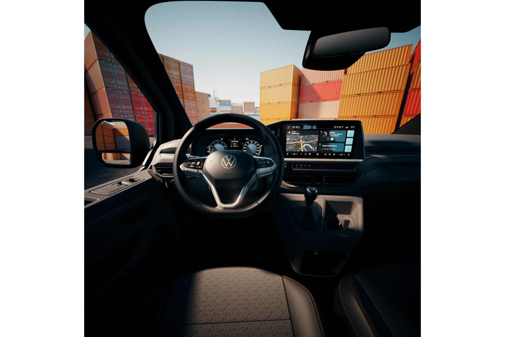 Das Interieur wird deutlich eigenständig und setzt auf klare Linien sowie Konzerninfotainment. | Foto: VWN