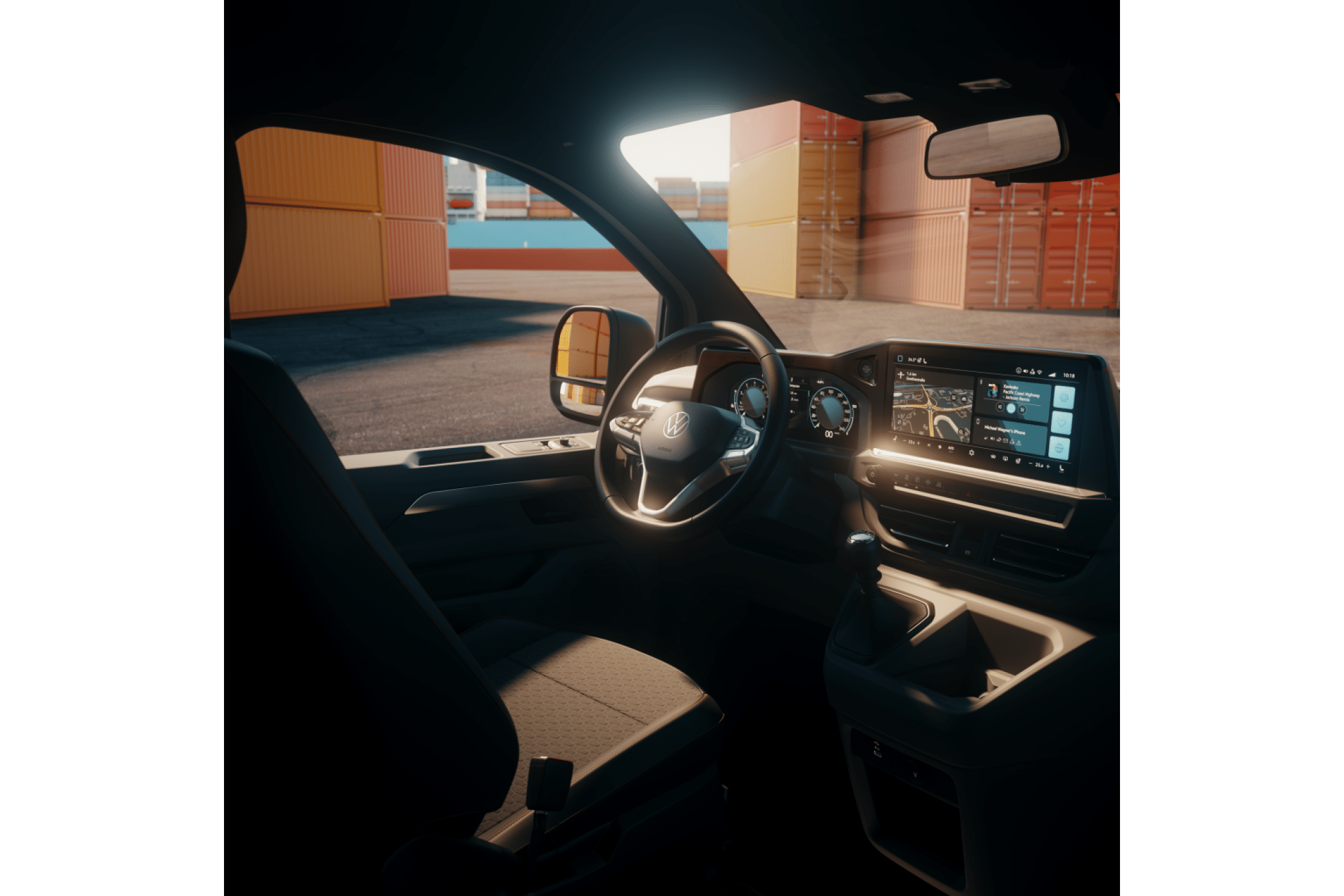 Das Interieur übernimmt das neue Konzerninfotainment und setzt auf klare Linien. | Foto: VWN
