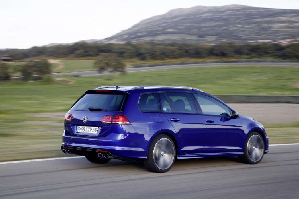 Fotos zum neuen Golf Variant-Taxi gibt es noch nicht. Ganz so sportlich wie das R-Modell hier wird es nicht aussehen. (Foto: Volkswagen)