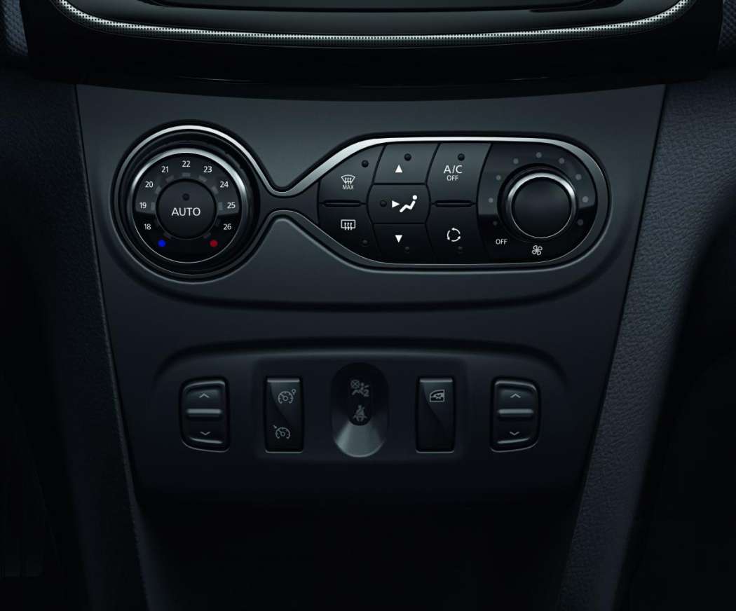 Die für Taxis und Mietwagen wichtige Option Klimaautomatik gibt es nun auch im Logan MCV. (Foto: Dacia)