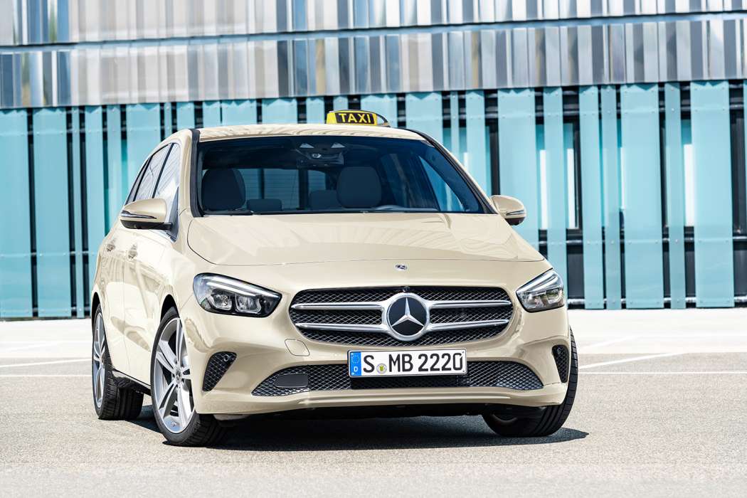 Anders als etwa INTAX gibt es beim Mercedes-Benz Vertrieb Deutschland fast keine Pressefotos vom Innenraum der Taxis. (Foto: Daimler AG)