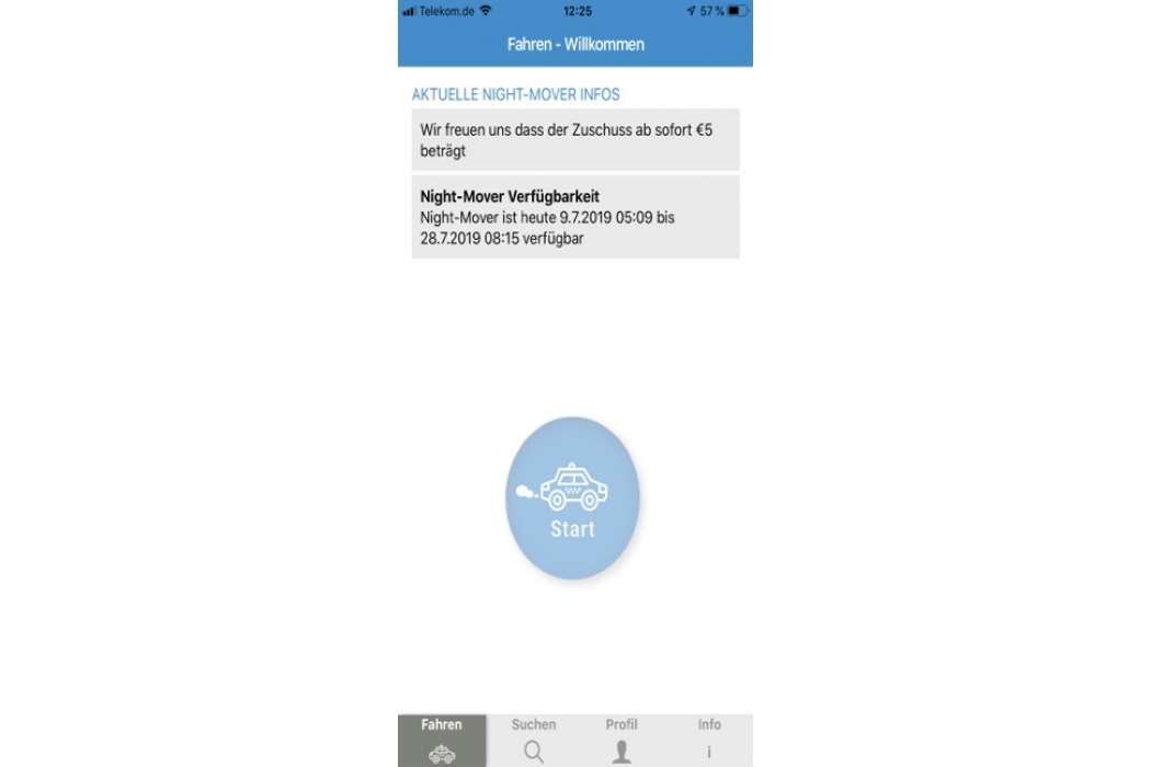 Die NigthtMover-App gibt es für Android- und für Apple-Smartphones. (Screenshot: Kreis Viersen)