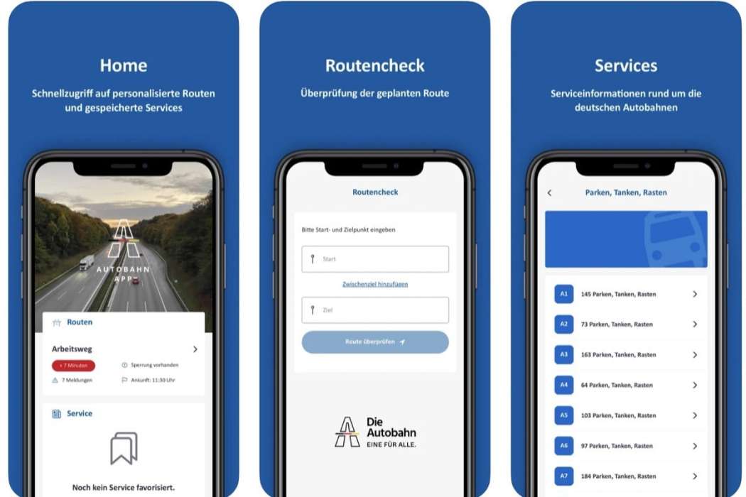 Die neue Autobahn App der Autobahn GmbH kann mit ihren vielen hilfreichen Services die Fahrt auf deutschen Autobahnen entspannen. (Foto: Autobahn GmbH)