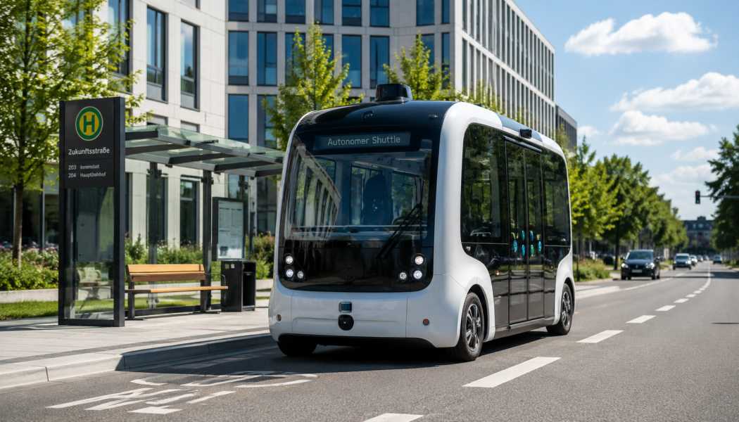 Symbolbild: Förderfähig sind auch bestehende Fahrzeuge, wenn sie mit autonomen Fahrsystemen nachgerüstet werden. Voraussetzung ist je nach Vorhaben ein dauerhafter Einsatz im öffentlichen Verkehrsraum. | Foto: KI-generiert, Dall-E