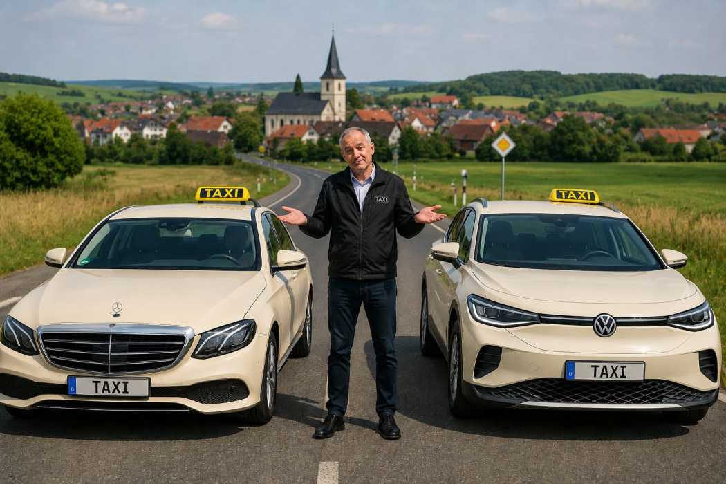 A few years ago, the question was still whether electric taxis would even work. Today it's about the conditions under which they pay off. | Photo: taxi heute editorial/AI-edited