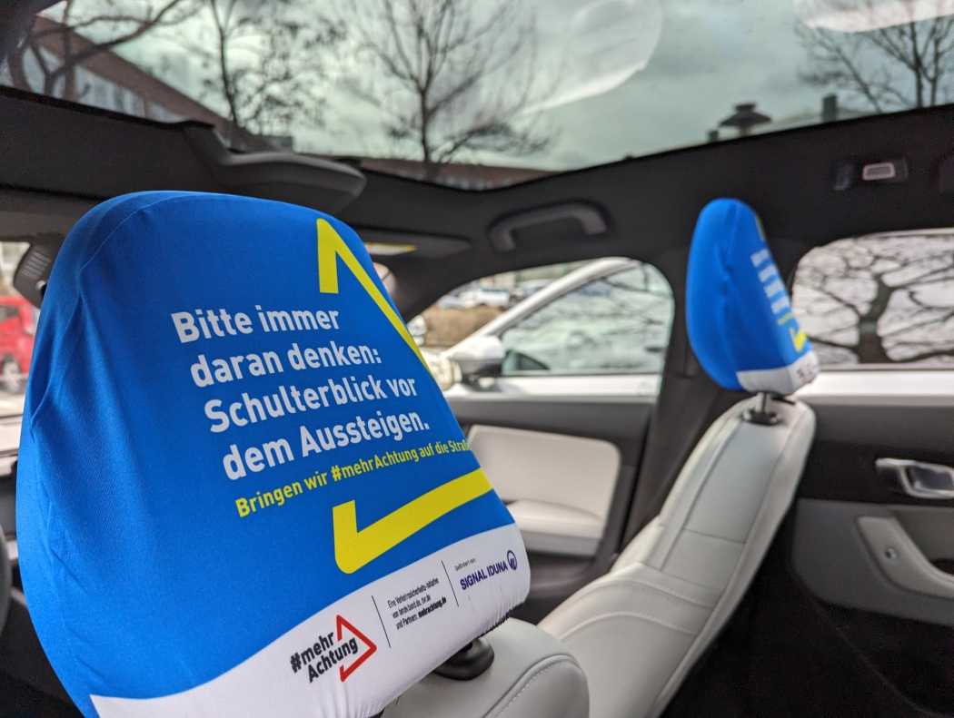 Die Initiative gegen Dooring-Unfälle wird unter anderem von der Signal Iduna Versicherung gefördert.| Foto: Th. Kanzler