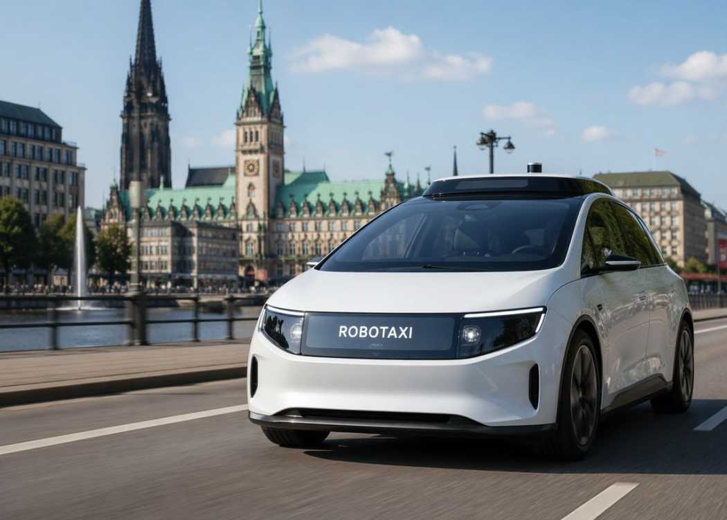 Hamburg, together with other countries, is examining whether the PBefG needs to be adjusted for robotaxis. | Photo: taxi heute editorial staff / AI
