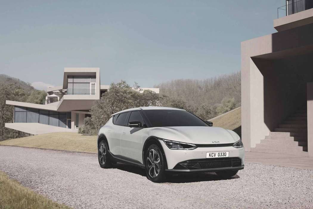 Der neue Kia EV6 verbindet tatsächlich optische Gegensätze. | Foto: Kia