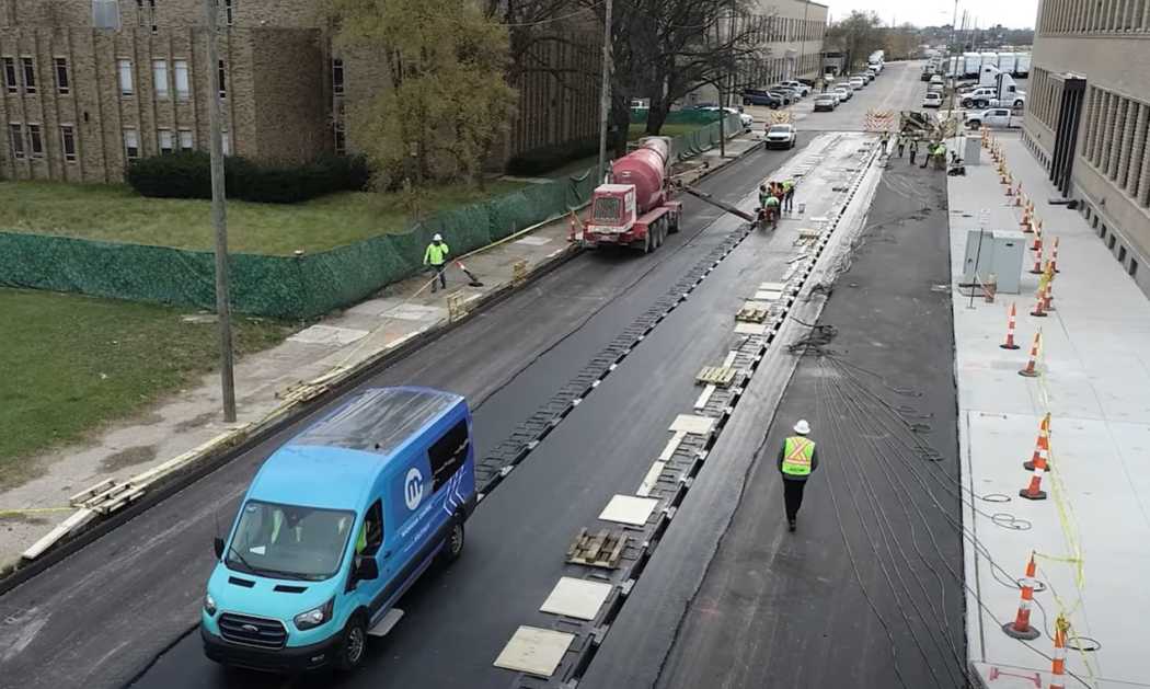 Eine Viertelmeile ist des städtischen Straßensystems ist nun mit Induktionsschleifen versehen.| Foto: MDOT